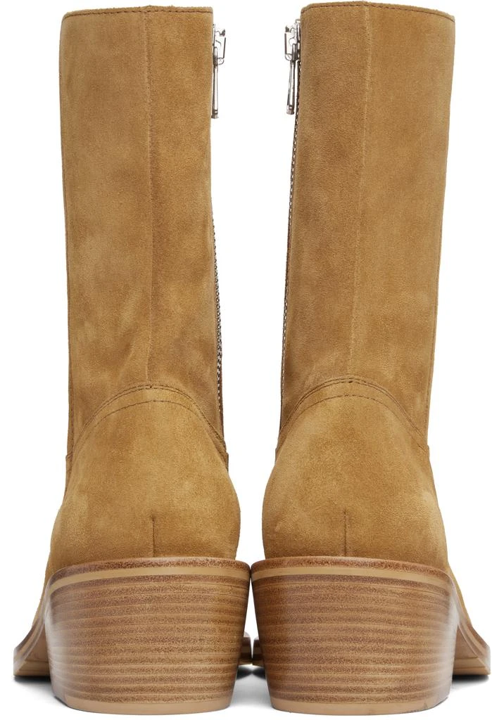 Dries Van Noten Tan Zip Boots 2