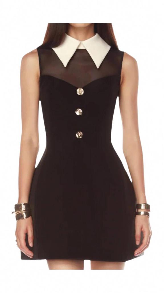 BRONX AND BANCO Simone Mini Dress In Black