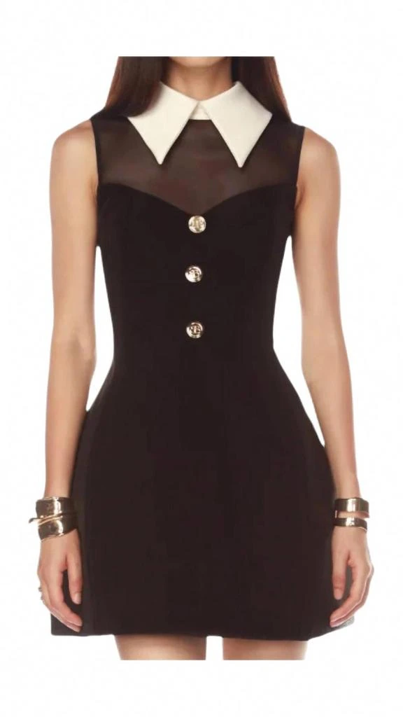 BRONX AND BANCO Simone Mini Dress In Black 2