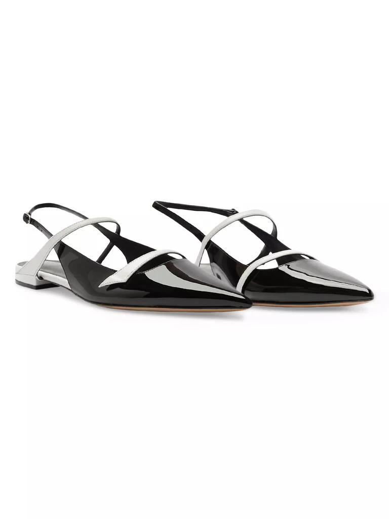 Alexandre Birman Tita Patent Leather Slingback Flats 2