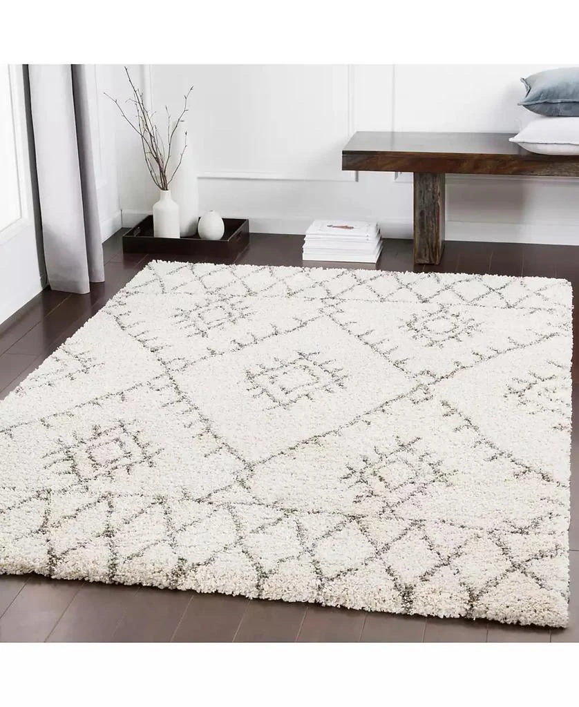 Surya Serengeti Shag SGT-2301 White 7'10" x 10'3" Area Rug 4