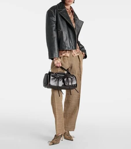 Acne Studios Multipocket leather shoulder bag 5