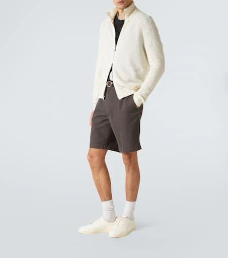 Thom Sweeney Wool and cashmere-blend zip-up sweater 2
