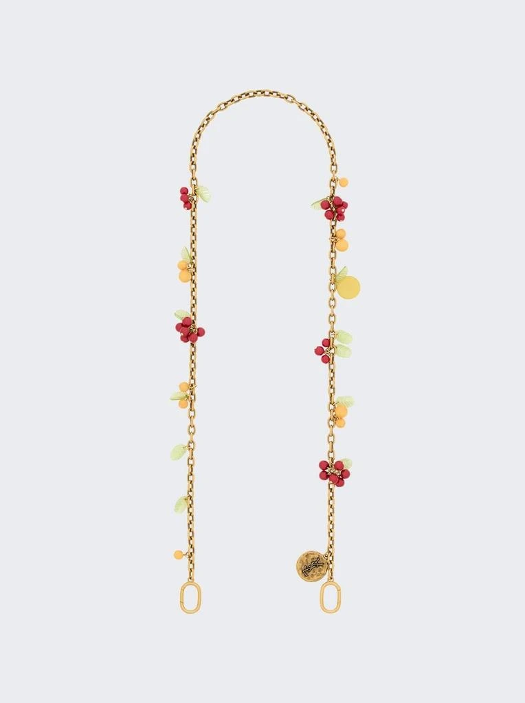 Yves Saint Laurent Saint Laurent Cherry Charms Chain