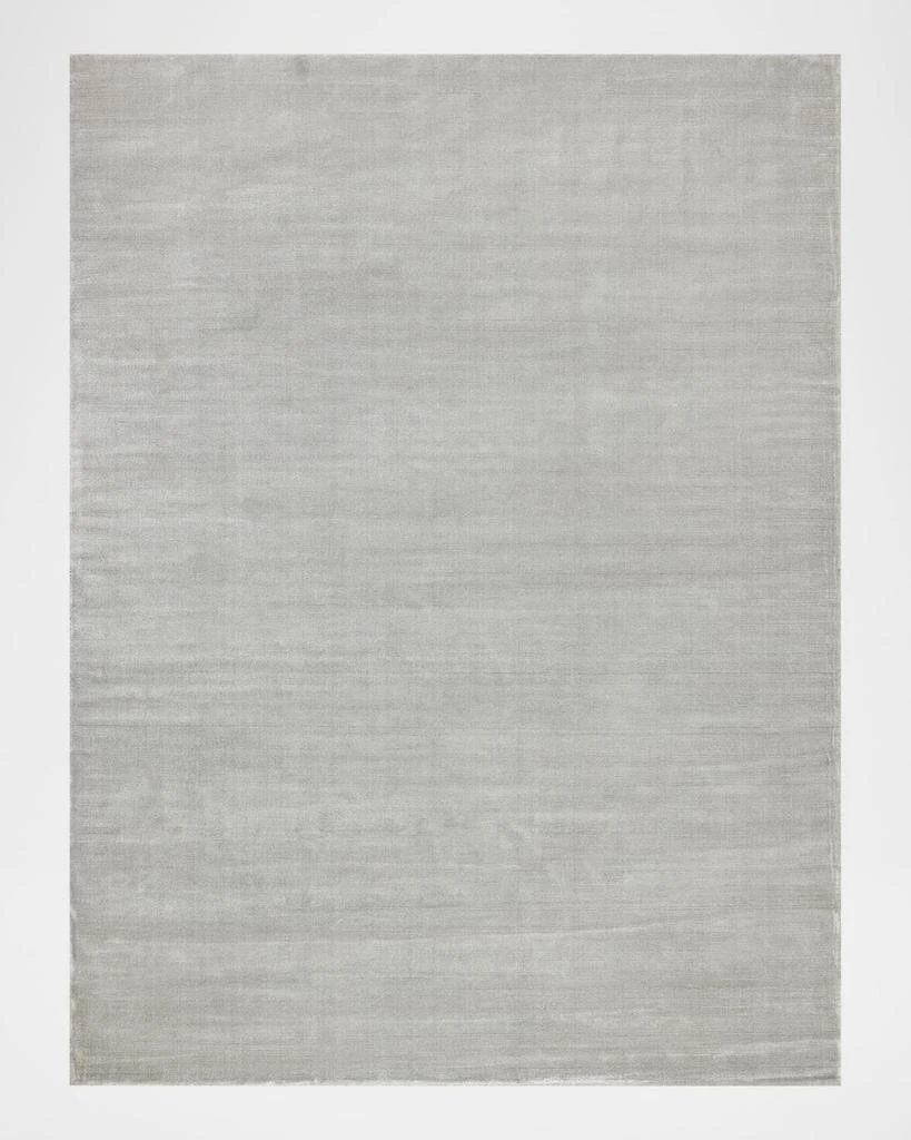 Exquisite Rugs Velutto Hand-Loomed Light Silver Rug, 9' x 12' 1