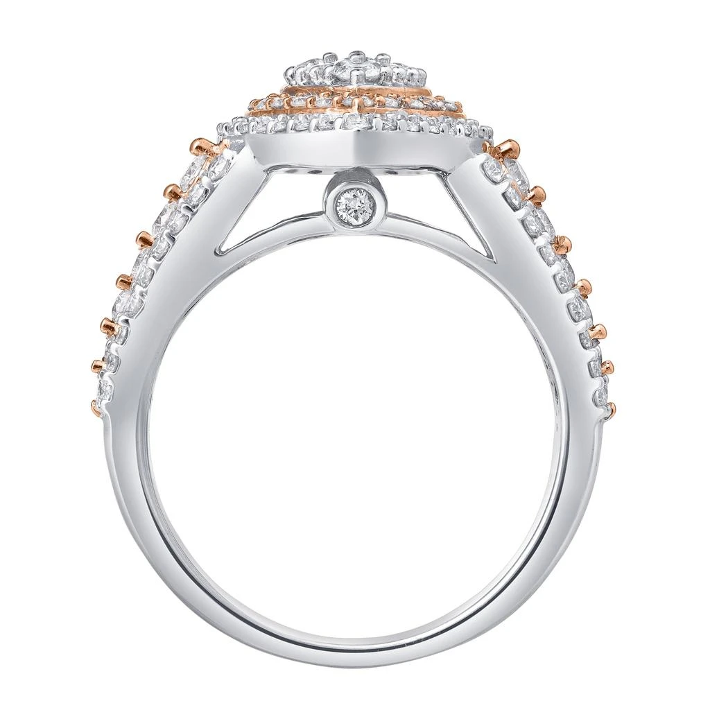 LuvMyJewelry Eternal Drop 1.15 Ct 10K Gold Diamond Ring 3