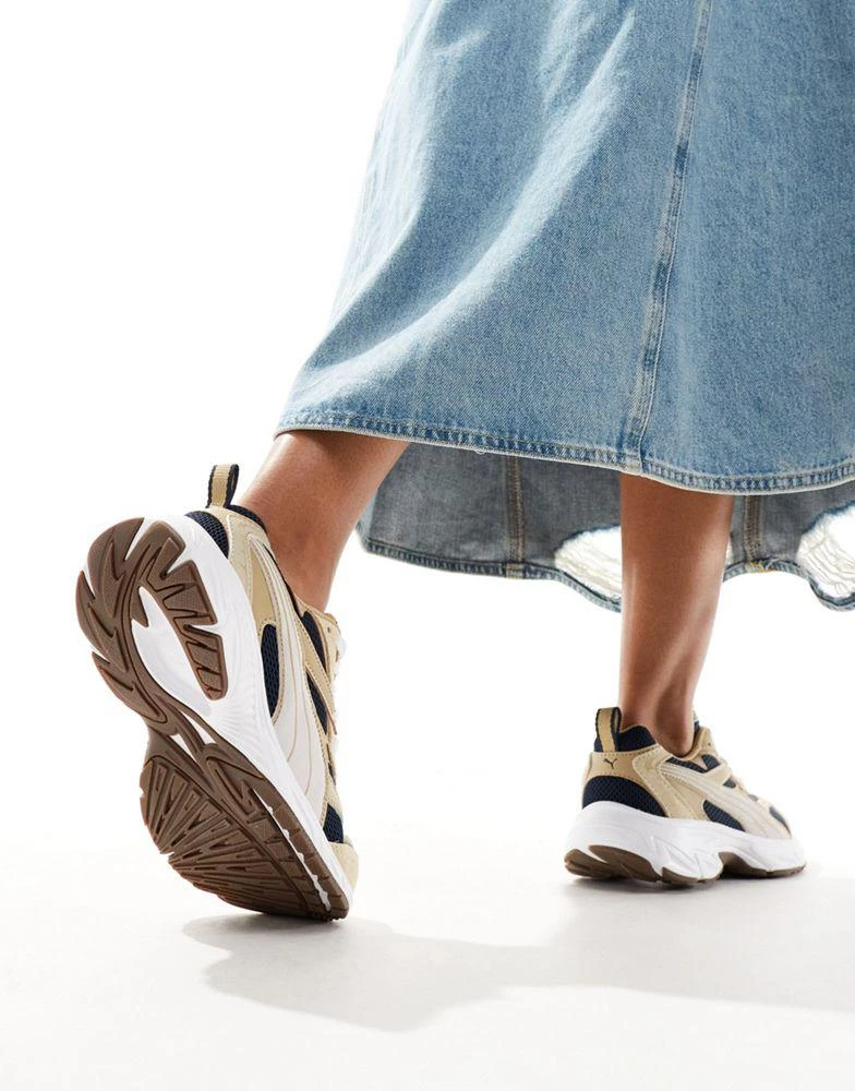 Puma Puma Morphic trainers in navy and brown 5