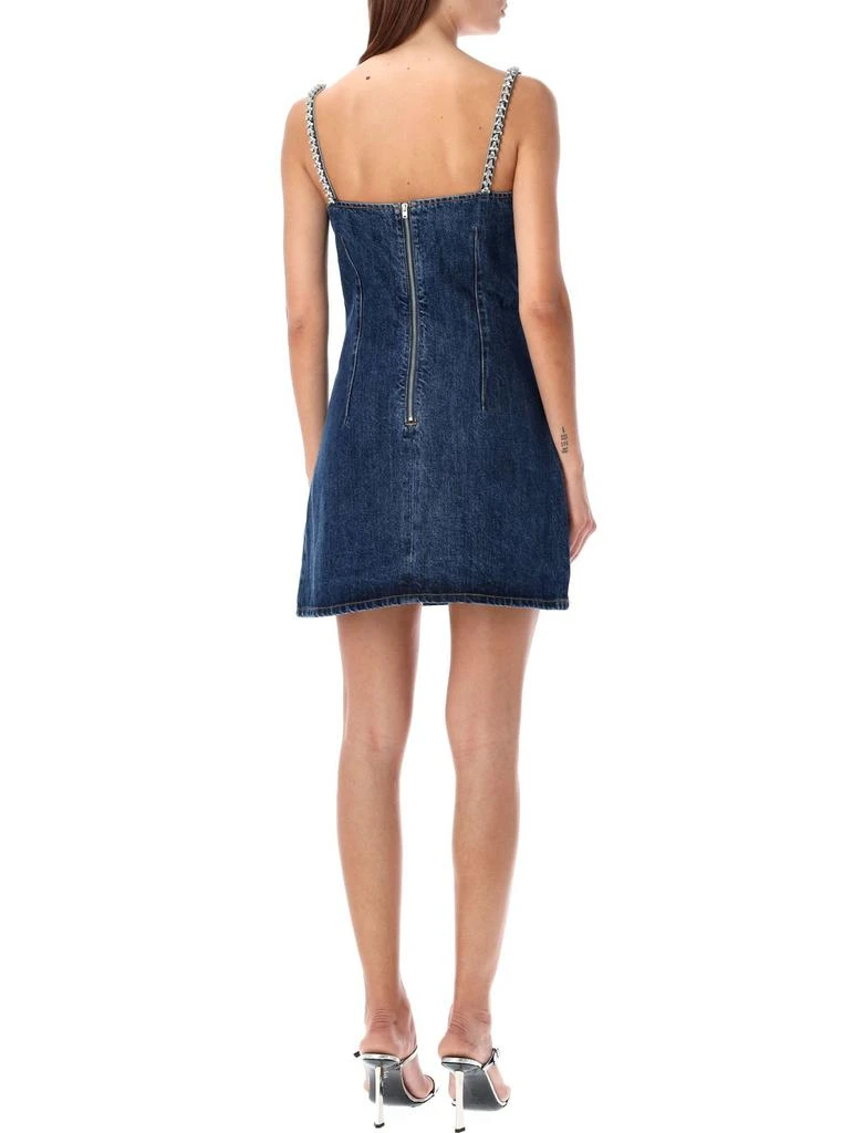 Self Portrait Self-Portrait Embellished Denim Flared Mini Dress 2