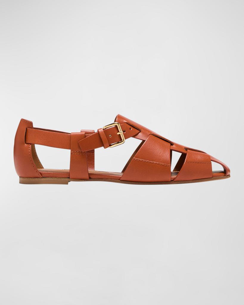 Emme Parsons Ernest Woven Leather Sandals