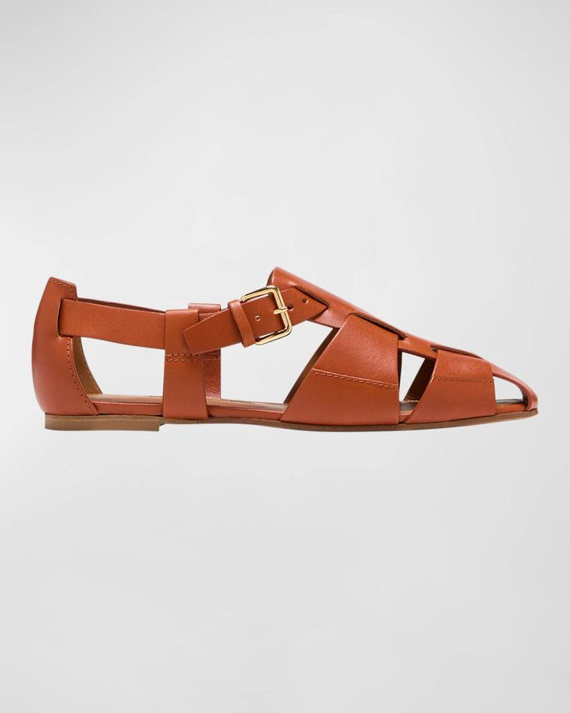 Emme Parsons Ernest Woven Leather Sandals 1