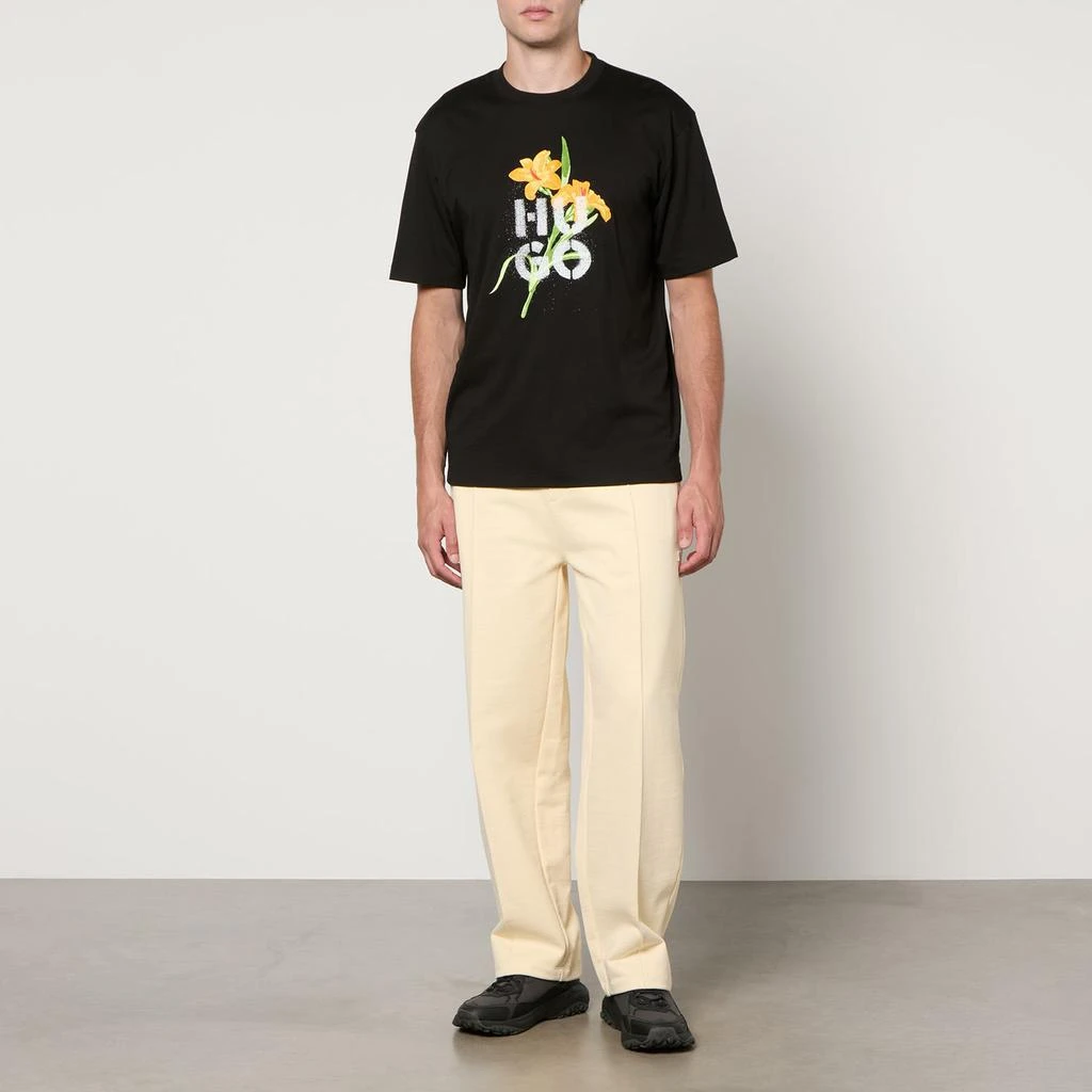 HUGO Red HUGO Dilablumi Floral Cotton-Jersey T-Shirt 3
