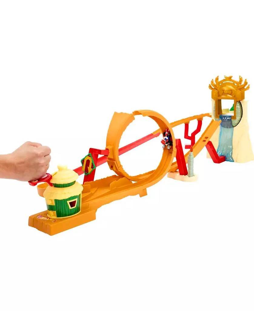 Hot Wheels The Super Mario Bros Movie Jungle Kingdom Raceway Playset with Mario Die-Cast Toy Car 3