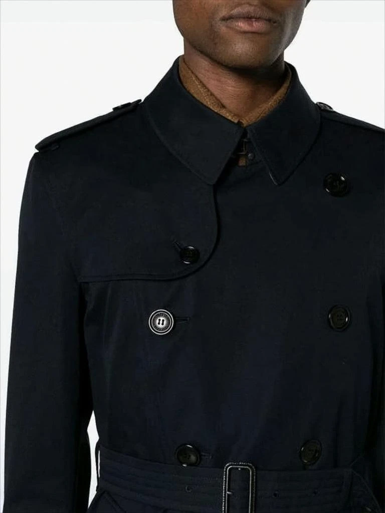Burberry Double-Breasted Black Trench Coat 3