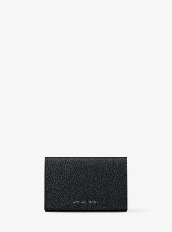 Michael Kors Hudson Pebbled Leather Card Case