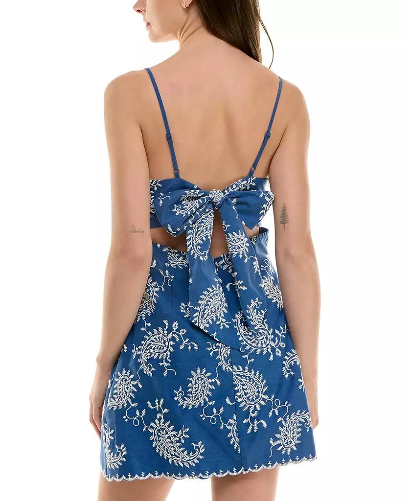 Shop Juniors' Emma Paisley-Embroidered Tie-Back Mini Dress on Sale at  BeyondStyle  Get 69% Off Juniors' Emma Paisley-Embroidered Tie-Back Mini  Dress with Limited-Time Flash Deals, Exclusive Discounts, and Special  Offers. Enjoy Unbeatable
