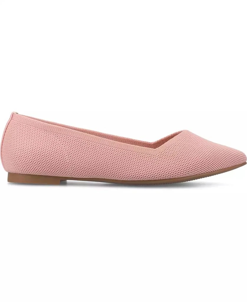 Journee Collection Women's Minnah Knit Pointed Toe Dress Flats 6