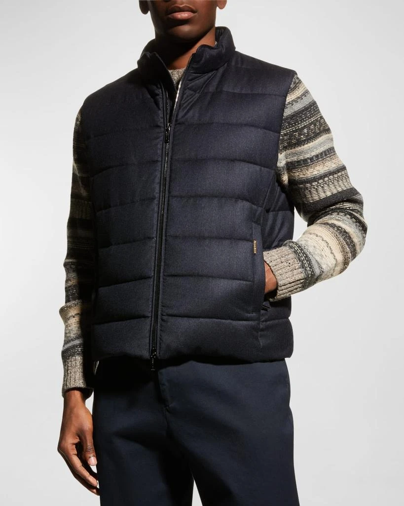 MooRER Men's Flannel Down Vest 1