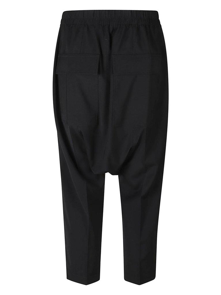 パンツ Rick Owens drawstring cropped pants Gray Hollywood Drawstring Cropped Trousers by Rick Owens on Sale