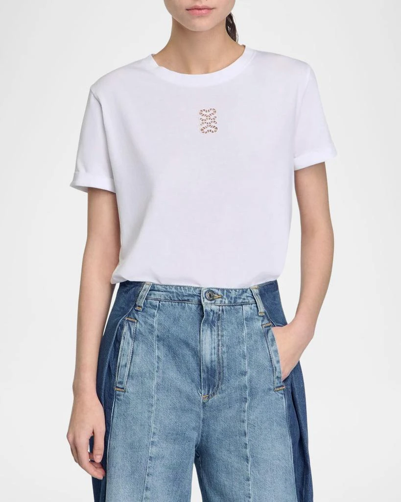 Sandro Ezra Cutout Logo T-Shirt 4