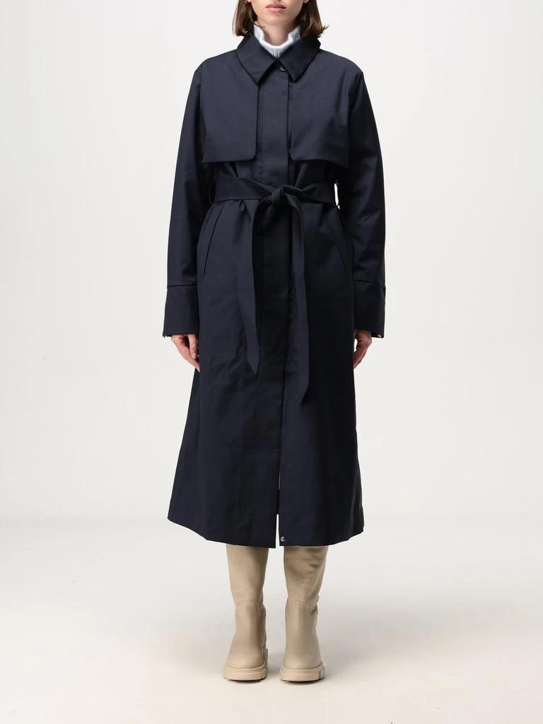 K-WAY K-way wool blend and technical fabric trench coat 1