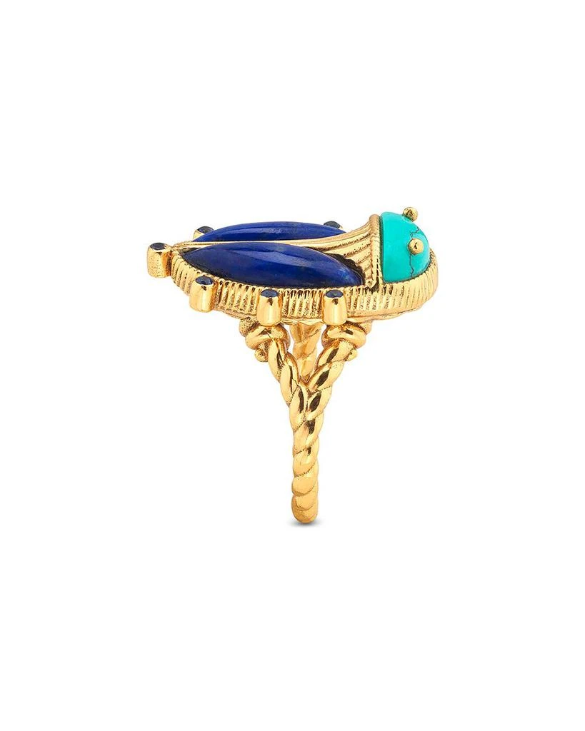 Capucine De Wulf Turquoise
Lapis Lazuli Scarab Grande Ring 3