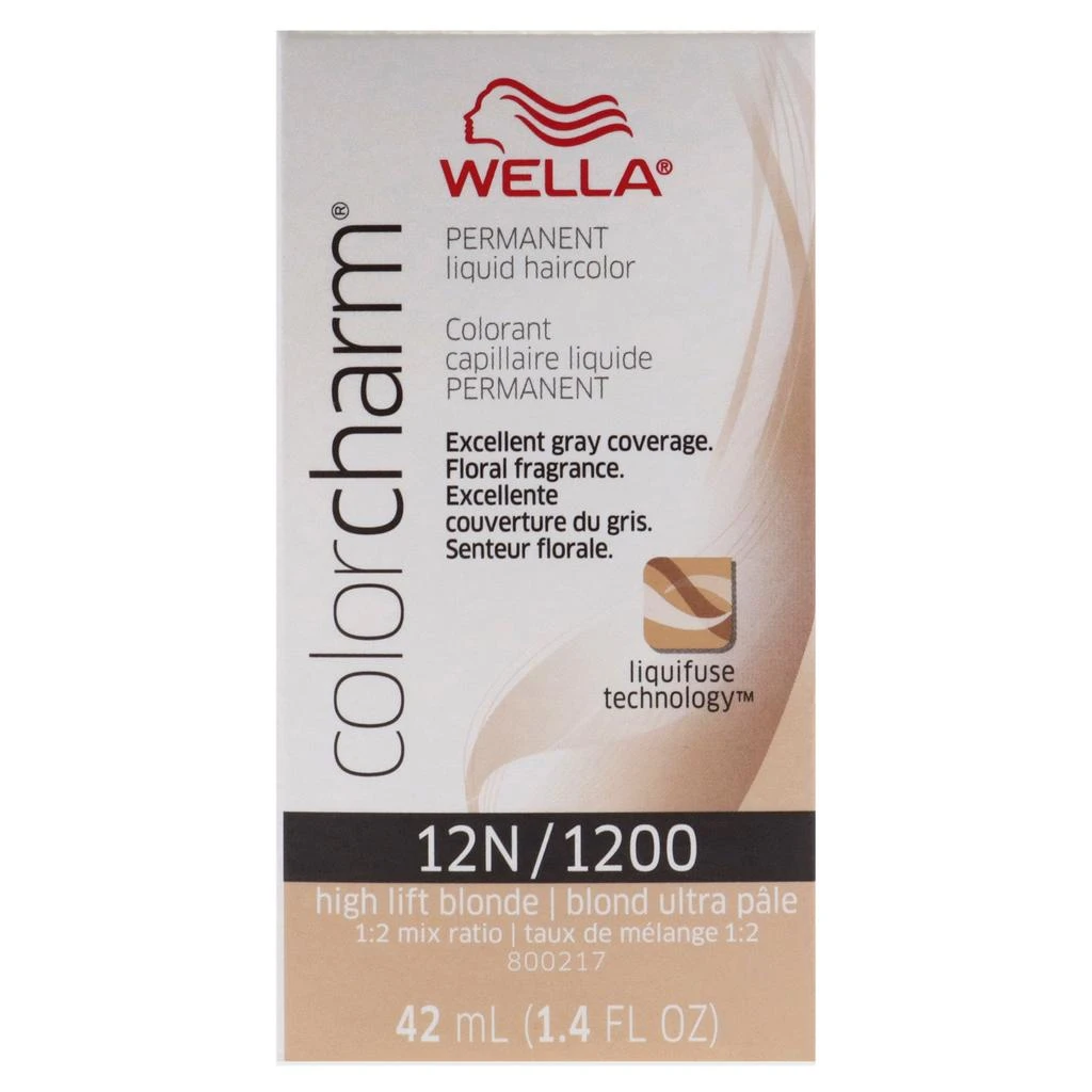 Wella Color Charm Permanent Liquid Haircolor - 12N 1200 High Lift Blonde by  for Unisex - 1.4 oz Hair Color 5