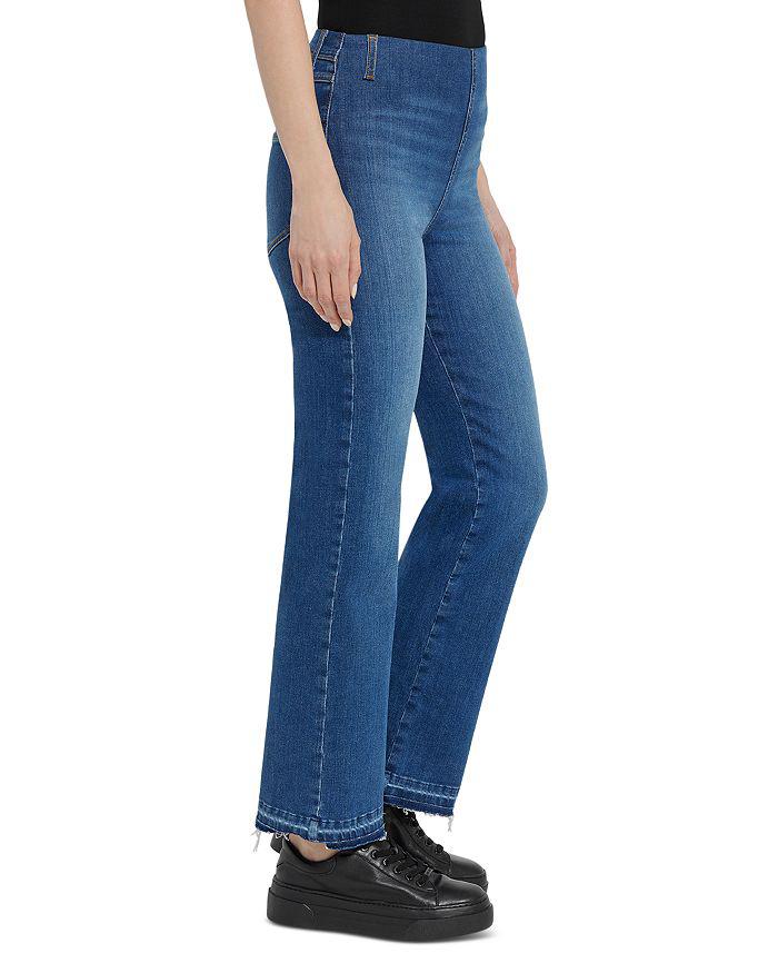 Lyssé Premium Denim Relaxed High Rise Straight Jeans in Authentic Midwash