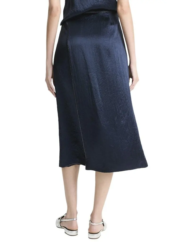 Vince Beaded Boarder Front Slit Skirt 2