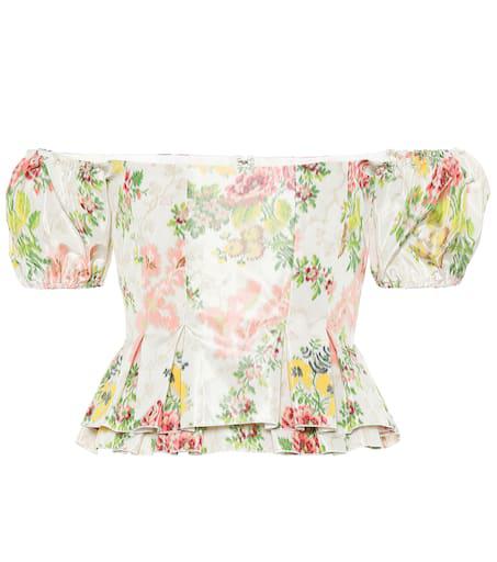 Brock Collection Oarsman floral silk-blend top