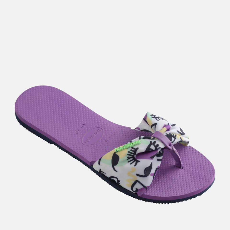 Havaianas HAVAIANAS WOMEN'S SAINT TROPEZ SANDALS - PURPLE