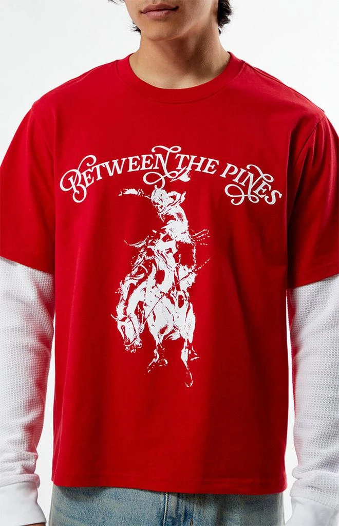 PacSun Pines 2fer Thermal Long Sleeve T-Shirt 2
