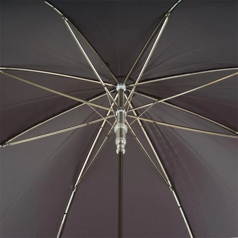 PASOTTI Pasotti Oxblood Luxury Umbrella with Silver Bulldog Handle 5