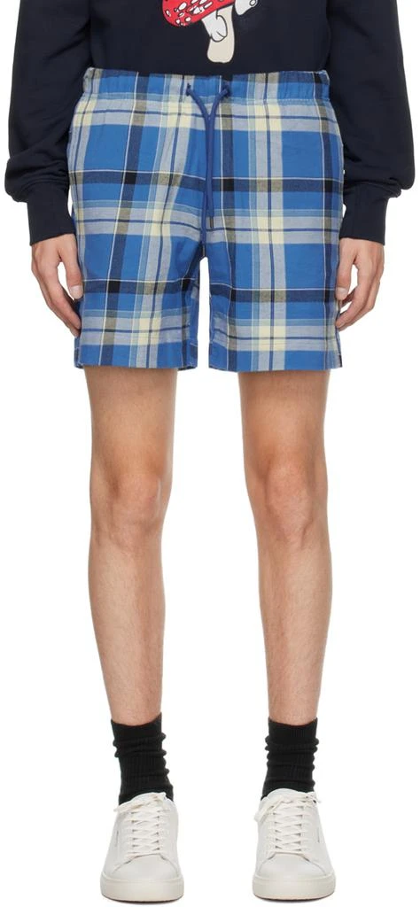 Paul Smith Blue Check Shorts 1