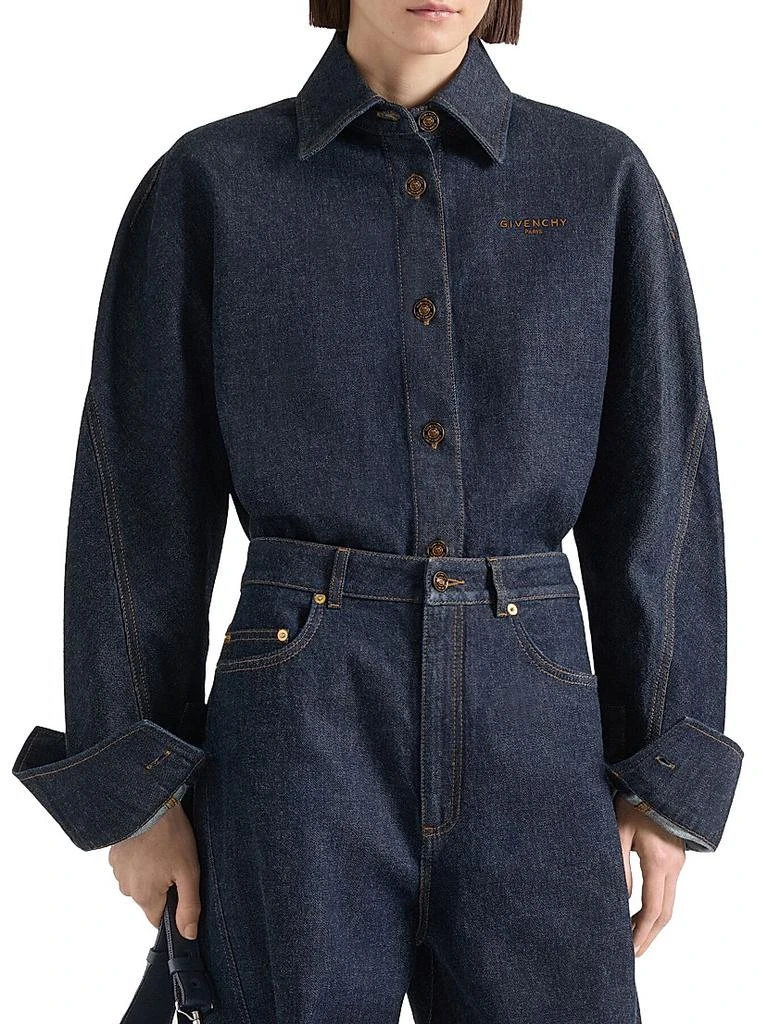 Givenchy Shirt in Denim with Embroidery 2