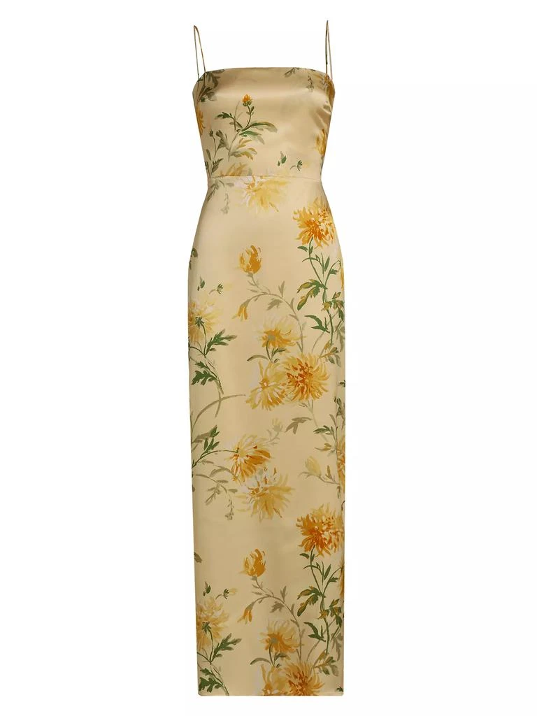 Reformation Frankie Floral Silk Column Maxi Dress 1
