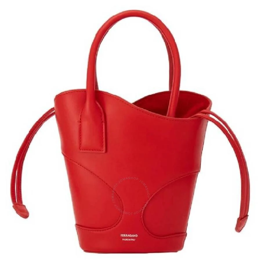 Salvatore Ferragamo Cut-Out Detailing Leather Tote Bag 1