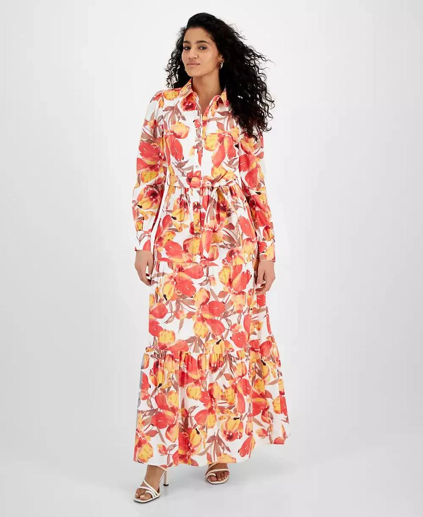 RACHEL Rachel Roy Women's Pru Floral Maxi Shirt Dress 1