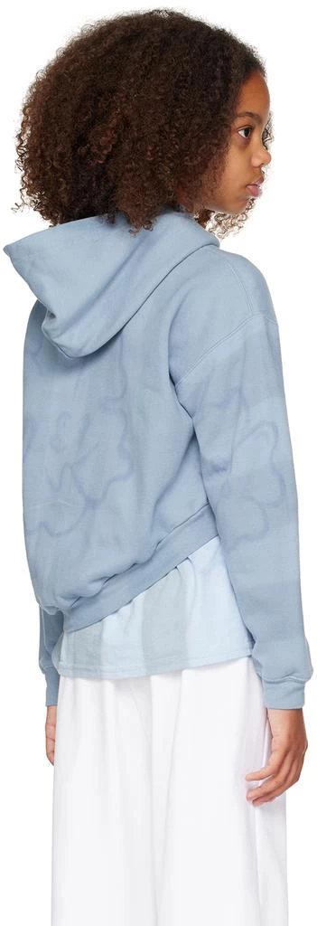 Collina Strada Kids Blue Tie-Dyed Hoodie 3
