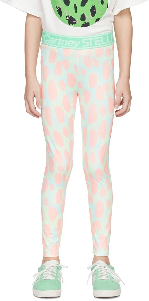 Stella McCartney Kids Blue Camouflage Leggings