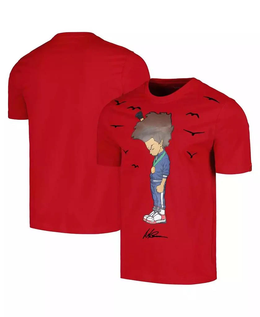 Virtual Thread Men's and Women's Red The Boondocks Huey Champion T-shirt 1