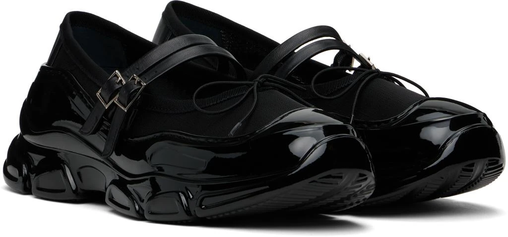 Simone Rocha Black Mesh Tracker Ballerina Sneakers 4