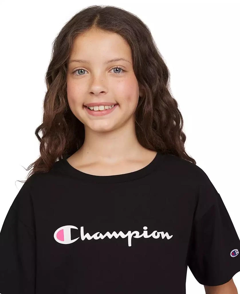 CHAMPION Big Girls Meet & Greet Logo T-Shirt 3