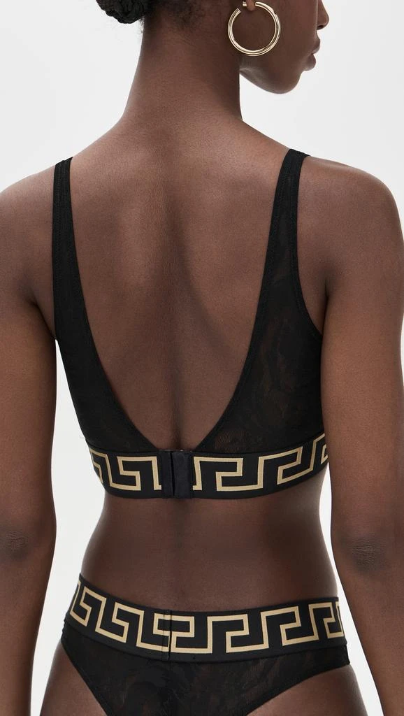 Versace Bra Tulle Barocco Jacquard + Iconic Elastic Bralette 2