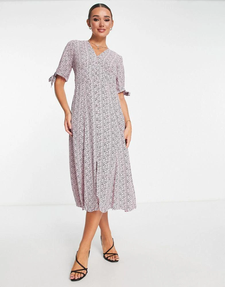 Whistles Whistles cheetah print dress in pink 1
