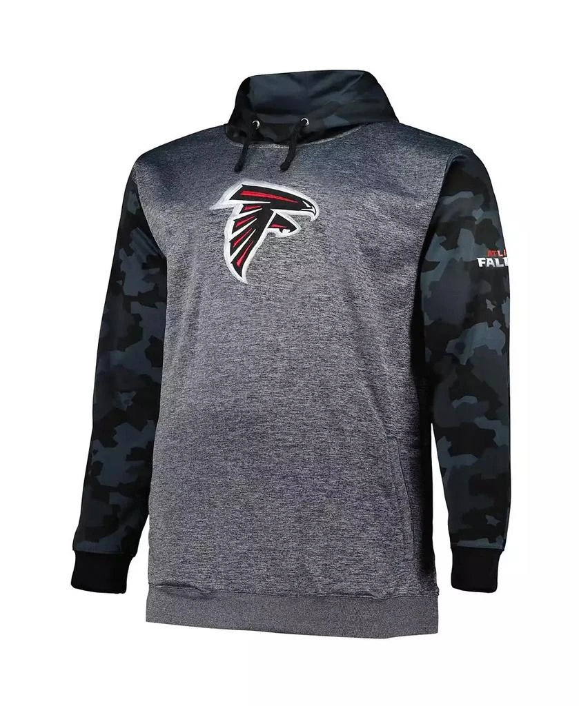 Fanatics Men's Heather Charcoal Atlanta Falcons Big and Tall Camo Pullover Hoodie 2