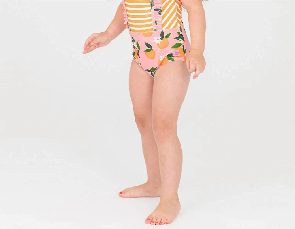 RuffleButts Rufflebutts - Kids You The Sweetest Pinafore One Piece Swimsuit