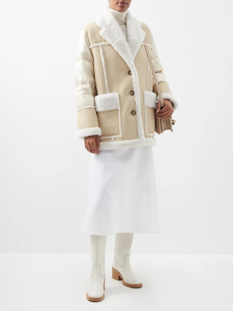 Moncler Ilay shearling-panelled down jacket 2