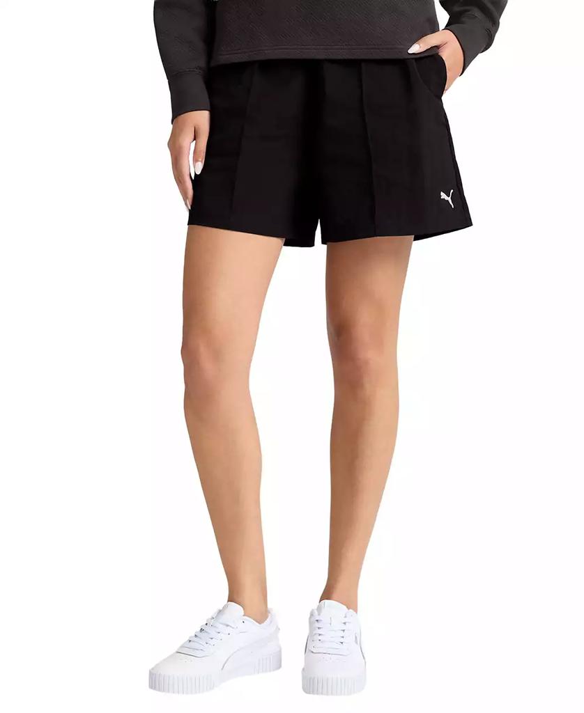 Puma Women's Essential Woven Pin Loose Fit Tuck Shorts