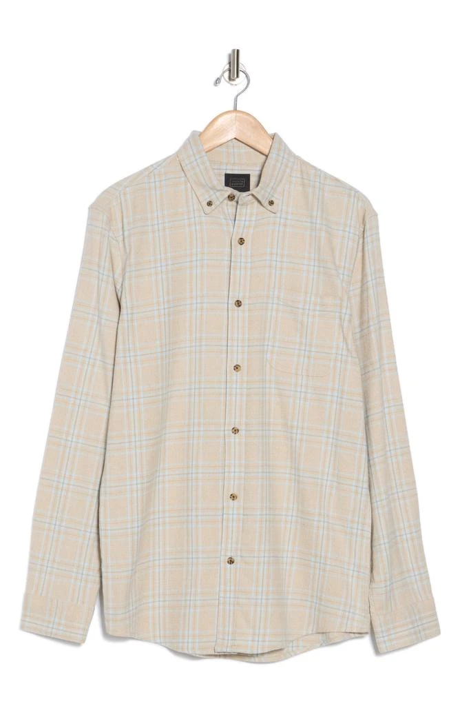 14th & Union Trim Fit Stretch Grindle Plaid Flannel Shirt 3