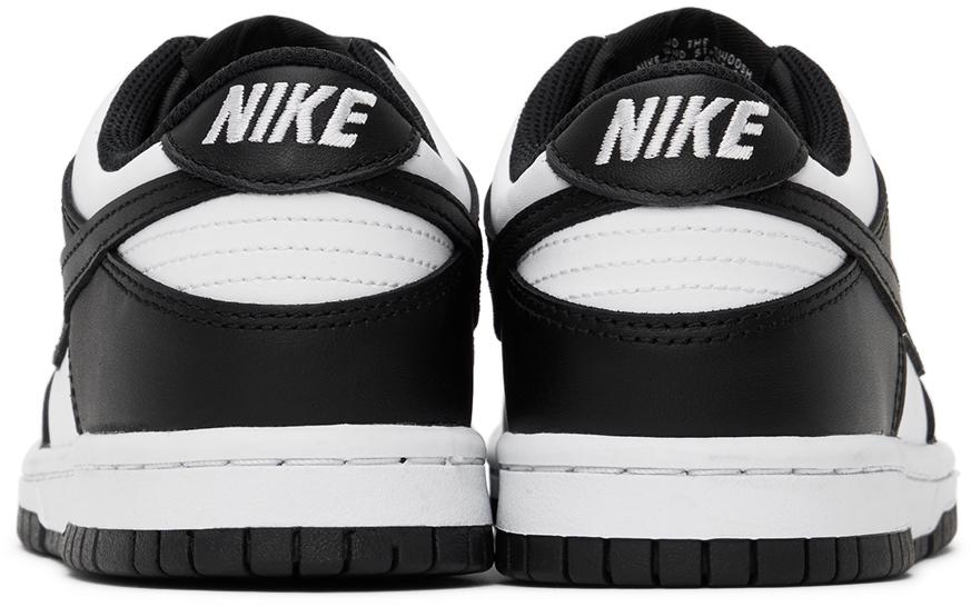 Nike Kids Black & White Dunk Low Big Kids Sneakers